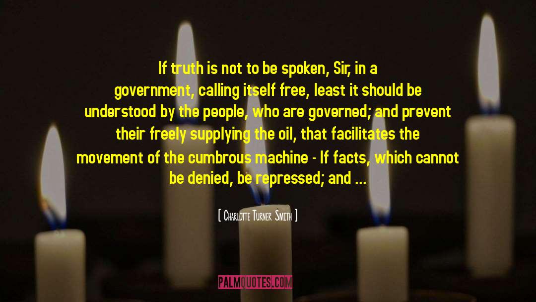 Charlotte Turner Smith Quotes: If truth is not to