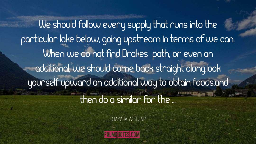 Chayada Welljaipet Quotes: We should follow every supply