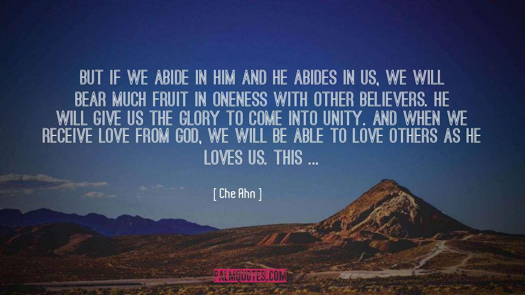 Che Ahn Quotes: But if we abide in