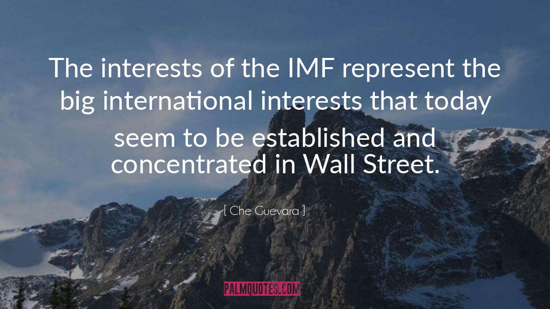 Che Guevara Quotes: The interests of the IMF