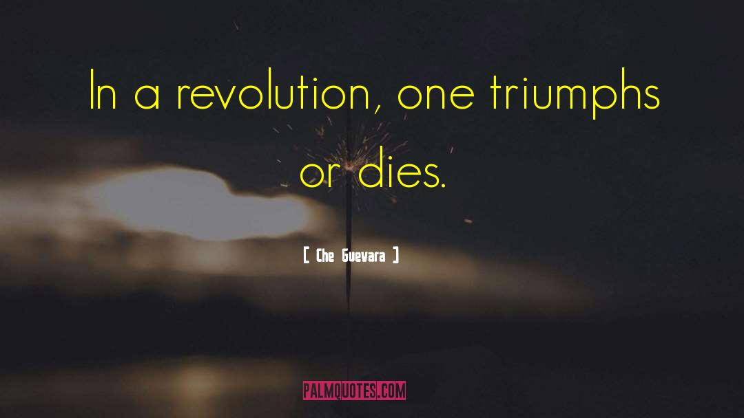 Che Guevara Quotes: In a revolution, one triumphs
