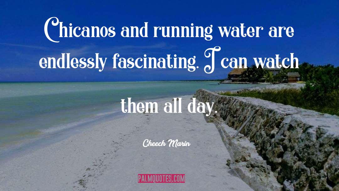 Cheech Marin Quotes: Chicanos and running water are