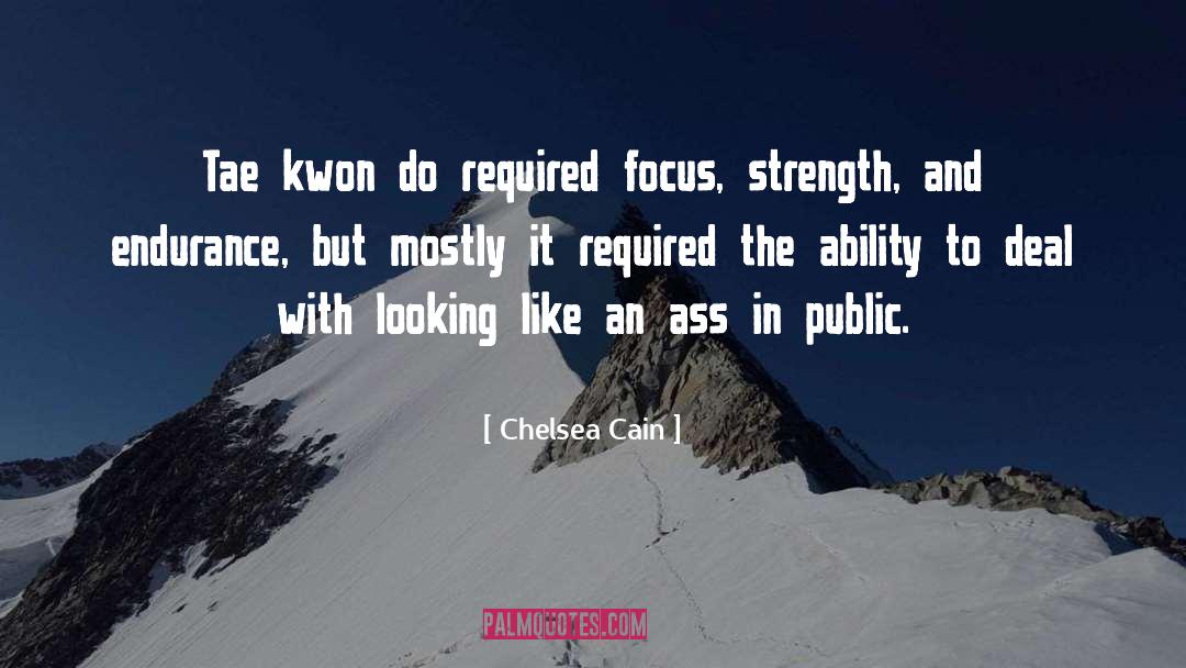 Chelsea Cain Quotes: Tae kwon do required focus,