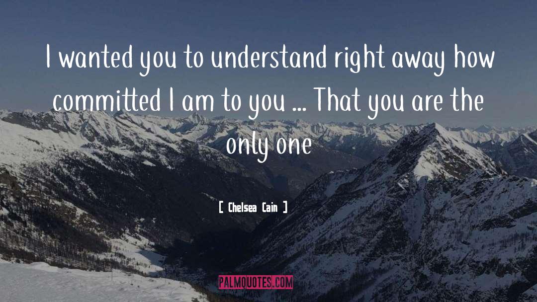 Chelsea Cain Quotes: I wanted you to understand