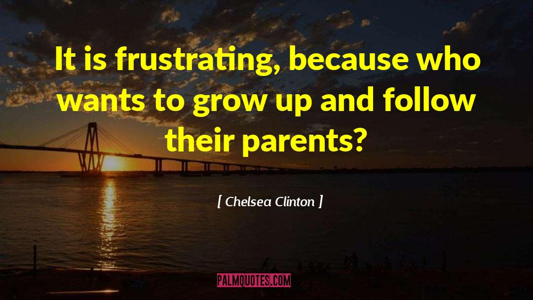 Chelsea Clinton Quotes: It is frustrating, because who