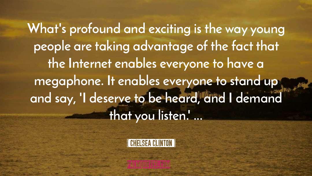 Chelsea Clinton Quotes: What's profound and exciting is