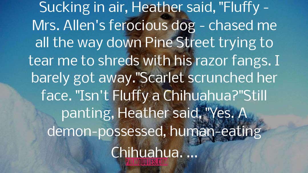 Chelsea Fine Quotes: Sucking in air, Heather said,