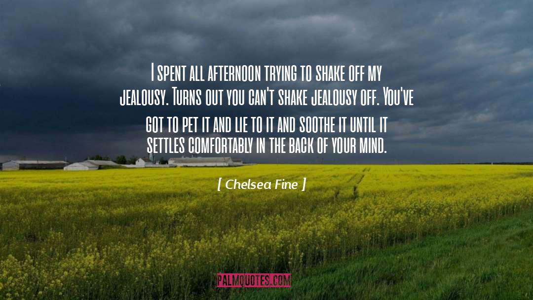 Chelsea Fine Quotes: I spent all afternoon trying