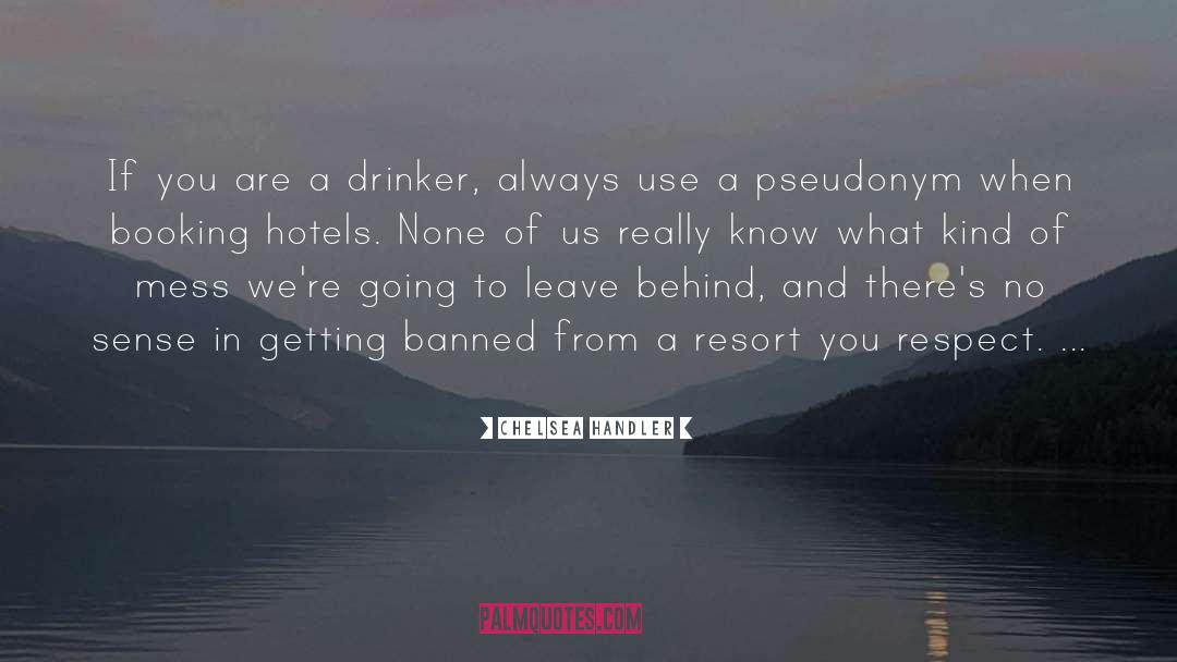 Chelsea Handler Quotes: If you are a drinker,