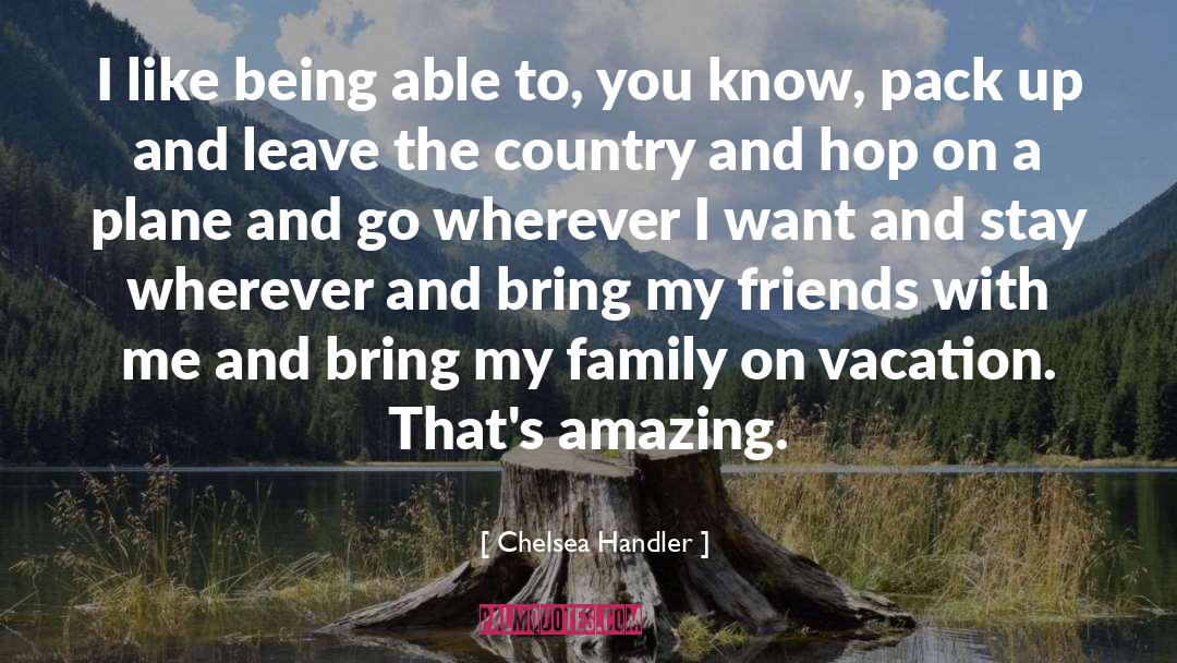 Chelsea Handler Quotes: I like being able to,