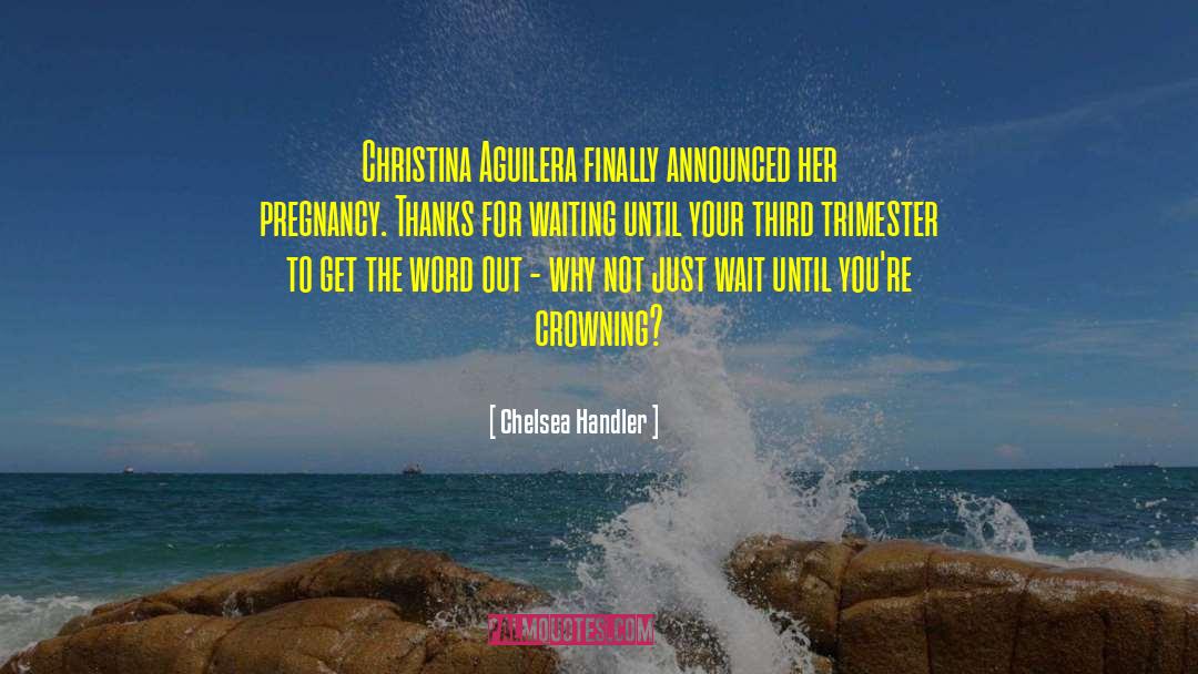 Chelsea Handler Quotes: Christina Aguilera finally announced her