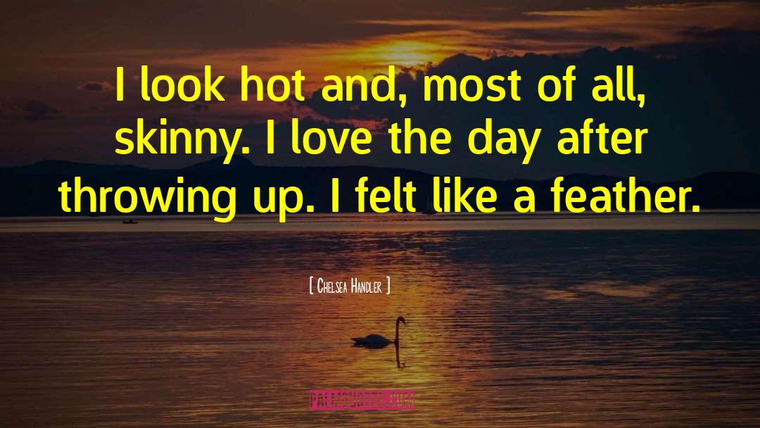 Chelsea Handler Quotes: I look hot and, most