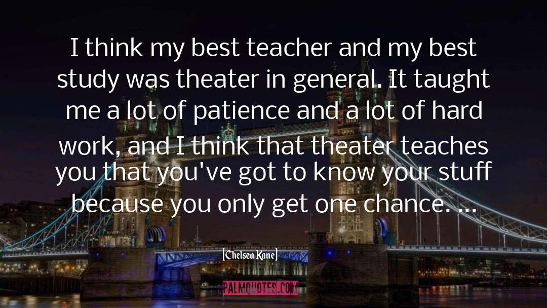 Chelsea Kane Quotes: I think my best teacher