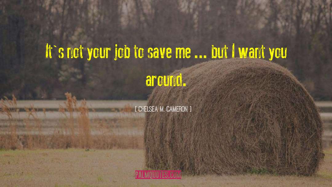 Chelsea M. Cameron Quotes: It's not your job to
