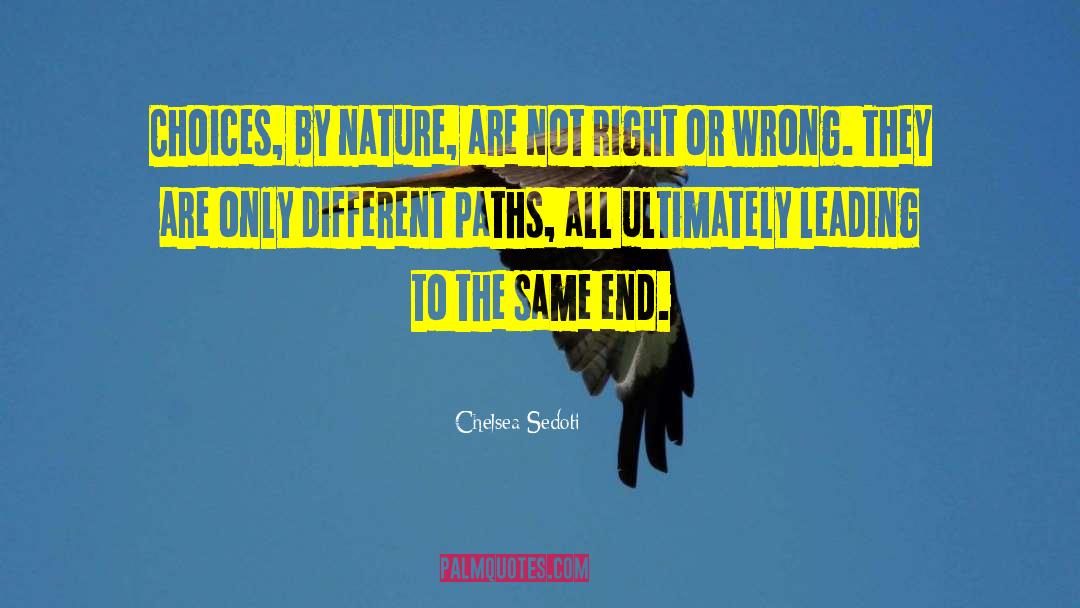 Chelsea Sedoti Quotes: Choices, by nature, are not