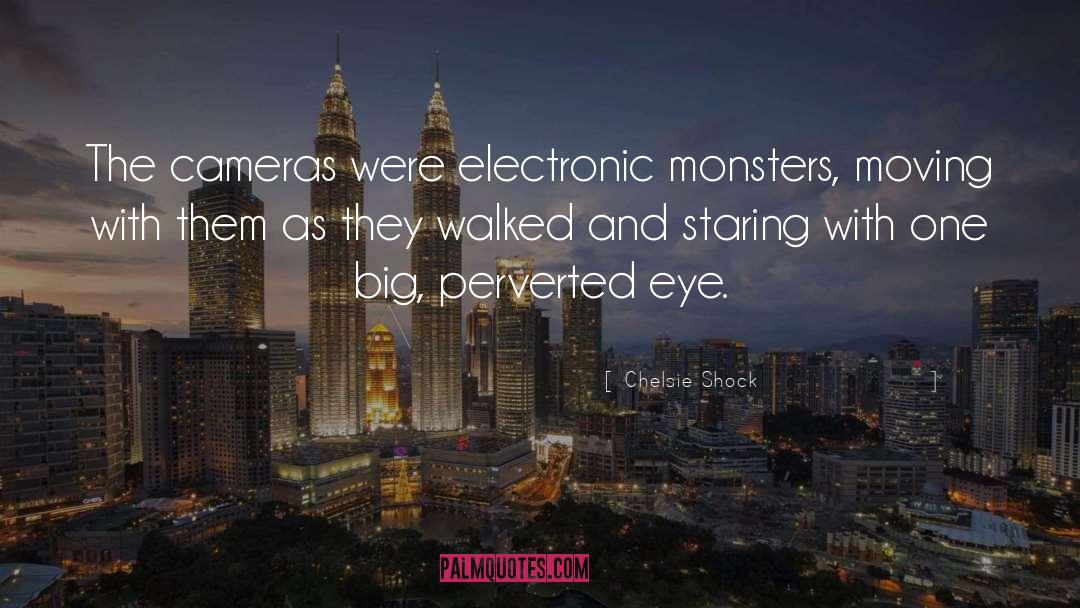 Chelsie Shock Quotes: The cameras were electronic monsters,