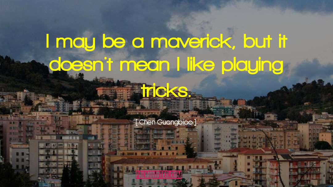 Chen Guangbiao Quotes: I may be a maverick,