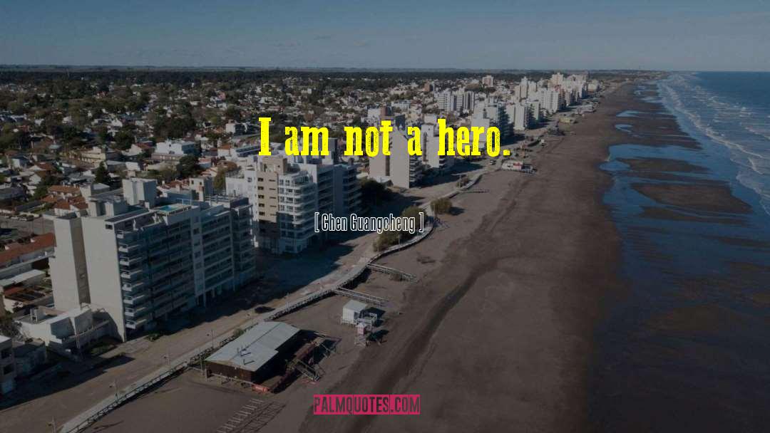 Chen Guangcheng Quotes: I am not a hero.