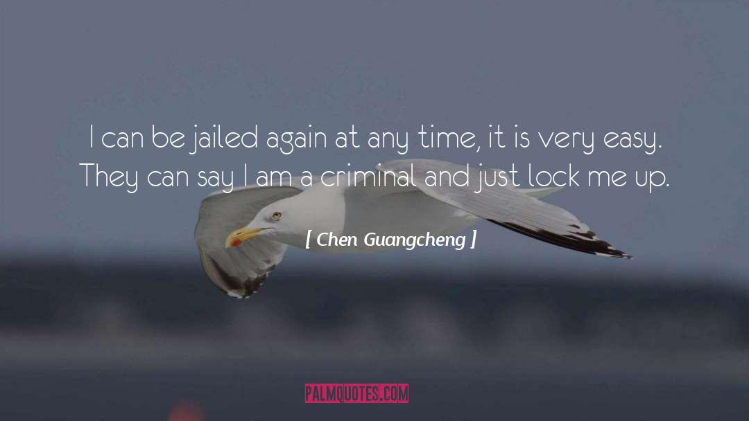 Chen Guangcheng Quotes: I can be jailed again