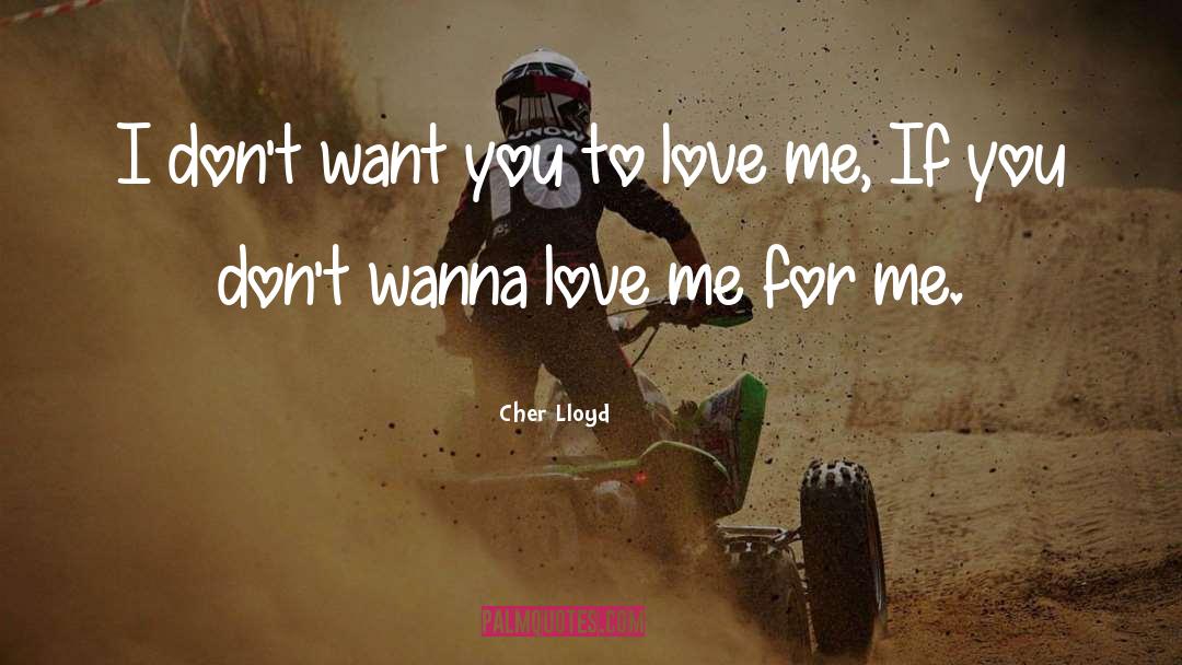 Cher Lloyd Quotes: I don't want you to
