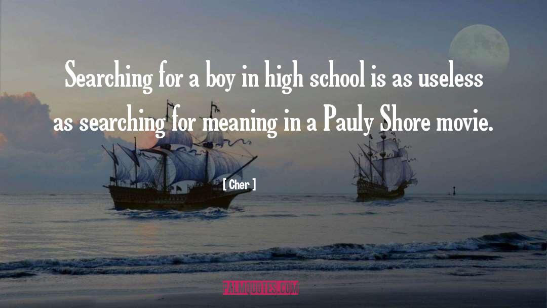 Cher Quotes: Searching for a boy in