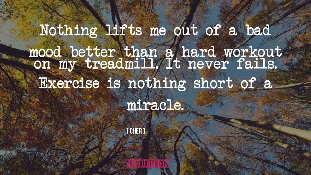 Cher Quotes: Nothing lifts me out of