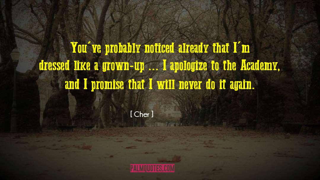 Cher Quotes: You've probably noticed already that