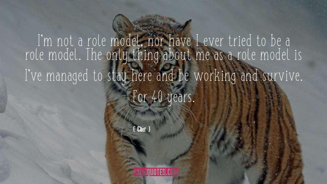 Cher Quotes: I'm not a role model,