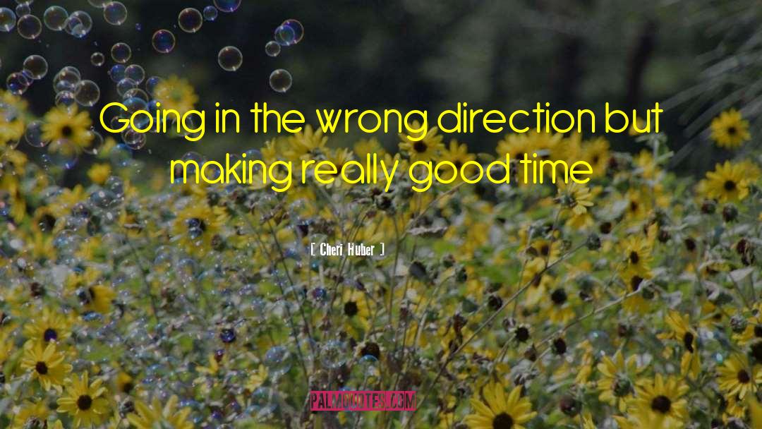 Cheri Huber Quotes: Going in the wrong direction
