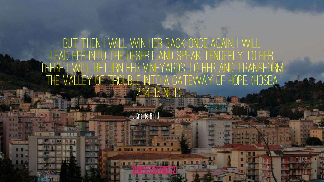 Cherie Hill Quotes: But then I will win