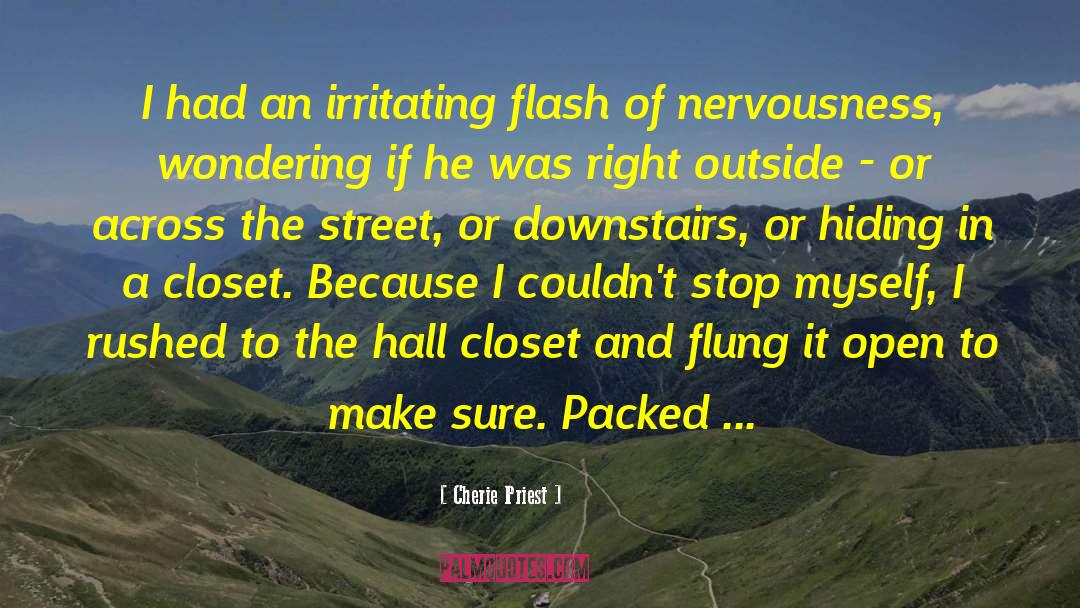 Cherie Priest Quotes: I had an irritating flash