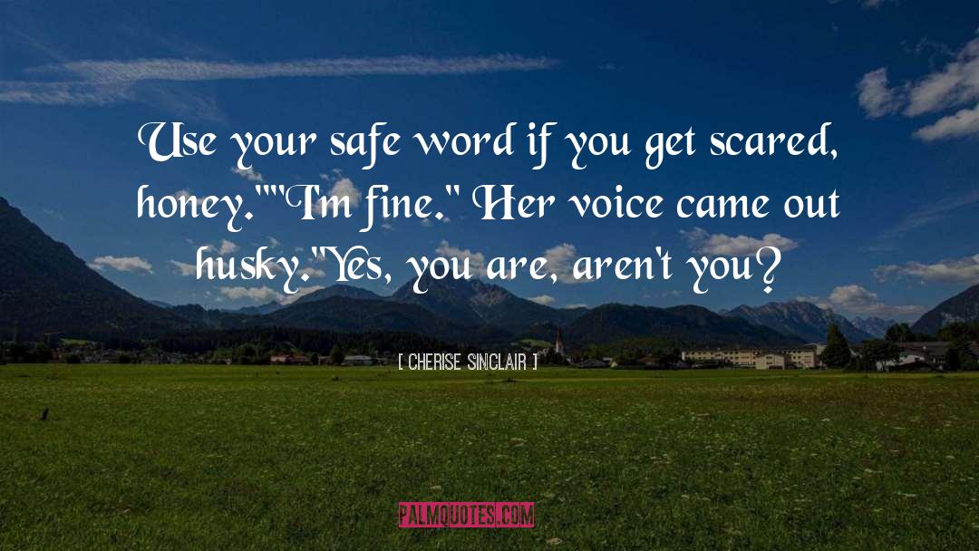 Cherise Sinclair Quotes: Use your safe word if