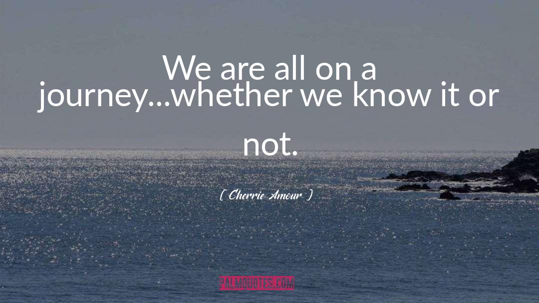 Cherrie Amour Quotes: We are all on a