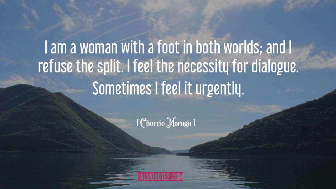 Cherrie Moraga Quotes: I am a woman with