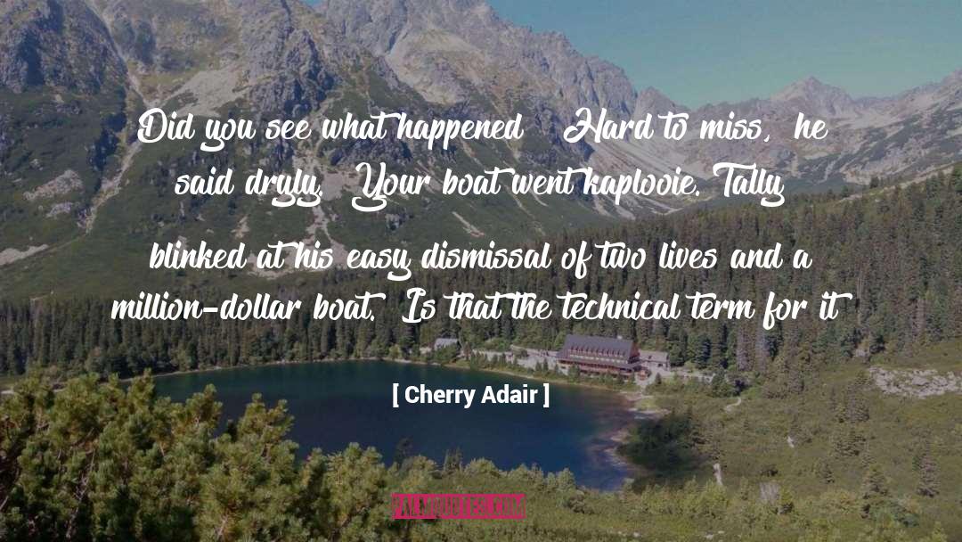Cherry Adair Quotes: Did you see what happened?