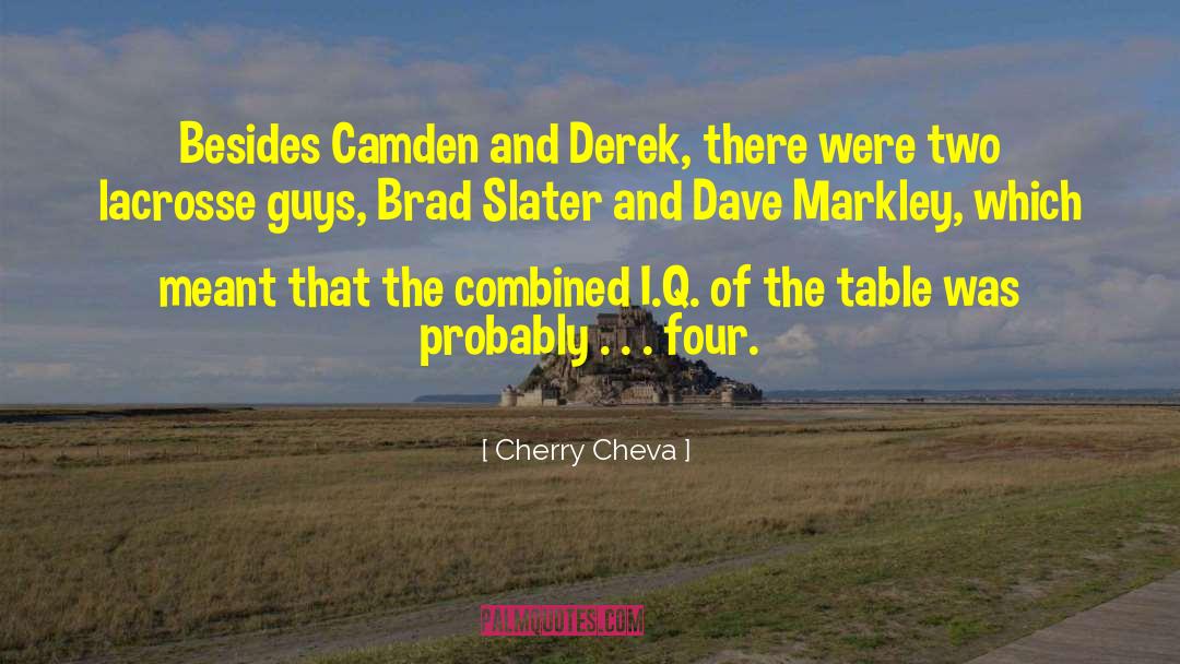 Cherry Cheva Quotes: Besides Camden and Derek, there