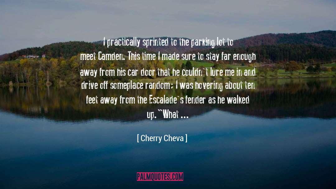 Cherry Cheva Quotes: I practically sprinted to the