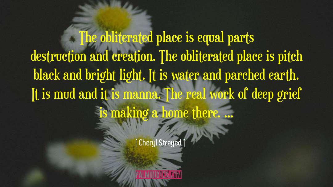 Cheryl Strayed Quotes: The obliterated place is equal