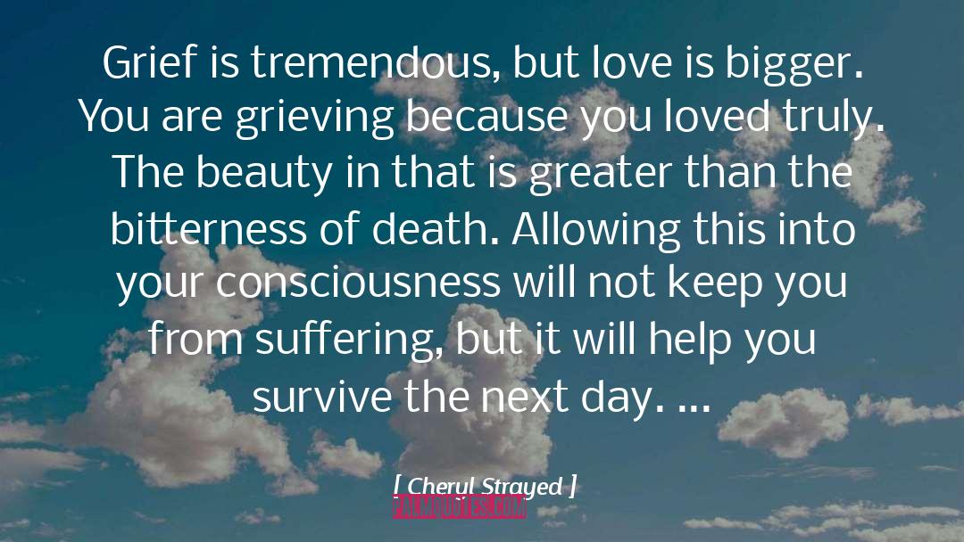 Cheryl Strayed Quotes: Grief is tremendous, but love
