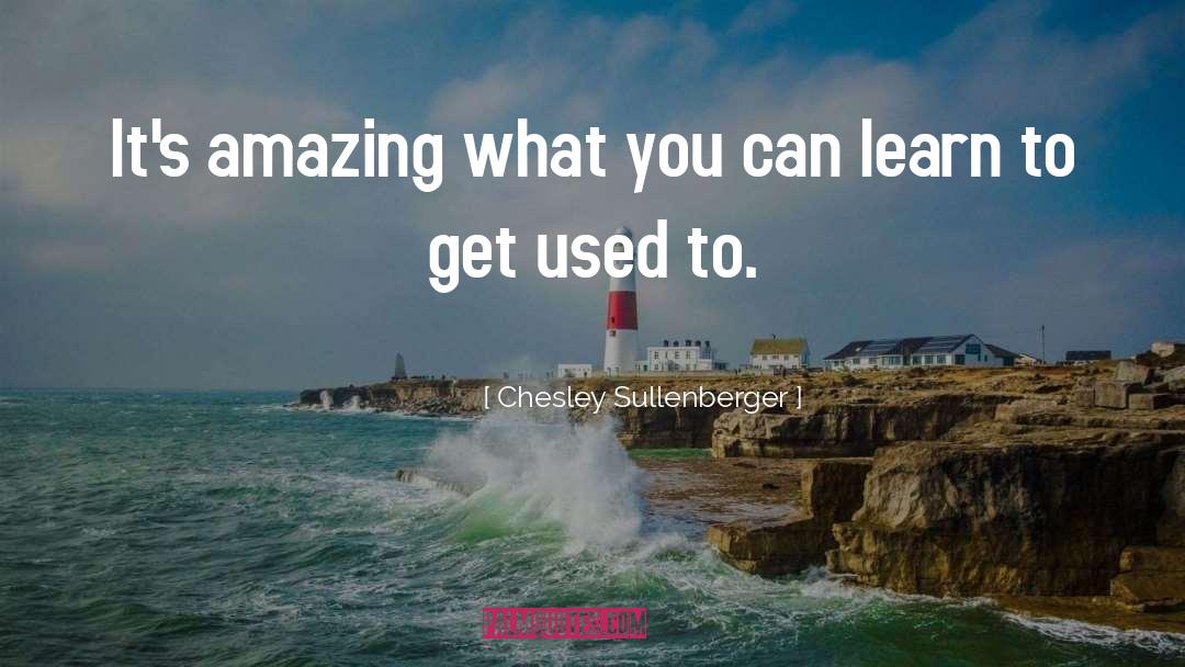 Chesley Sullenberger Quotes: It's amazing what you can