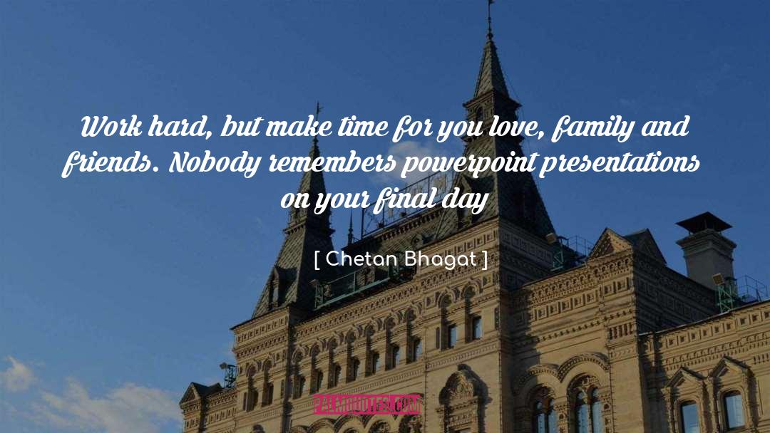 Chetan Bhagat Quotes: Work hard, but make time
