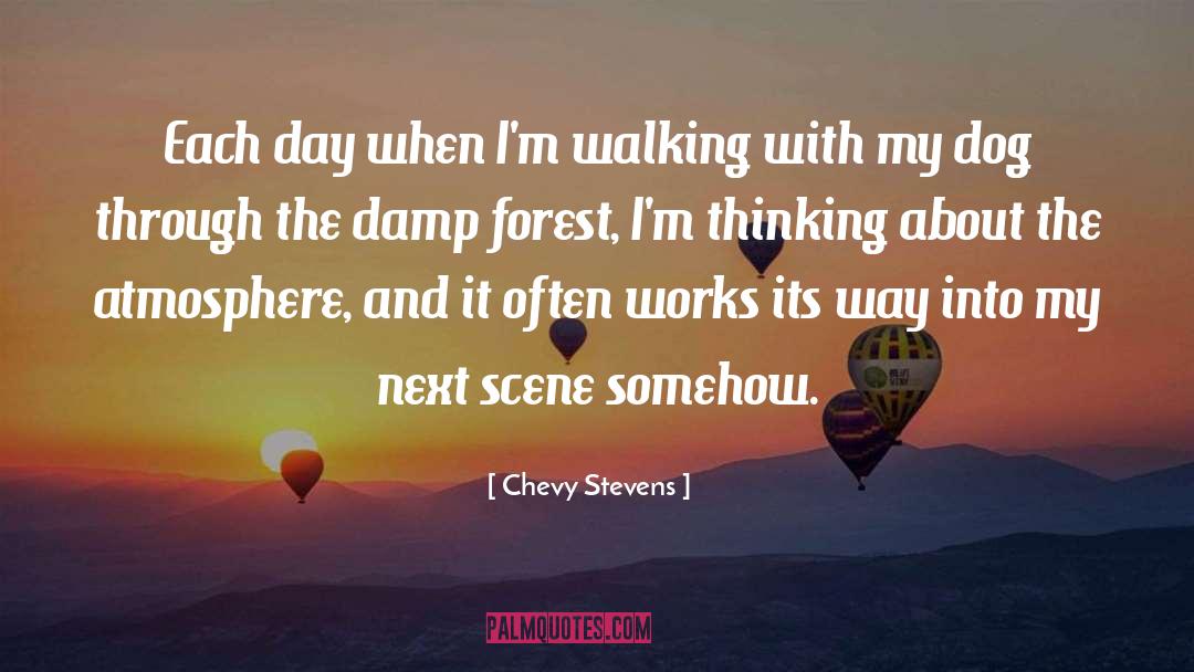 Chevy Stevens Quotes: Each day when I'm walking