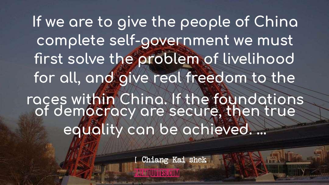 Chiang Kai-shek Quotes: If we are to give