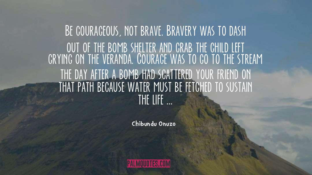 Chibundu Onuzo Quotes: Be courageous, not brave. Bravery