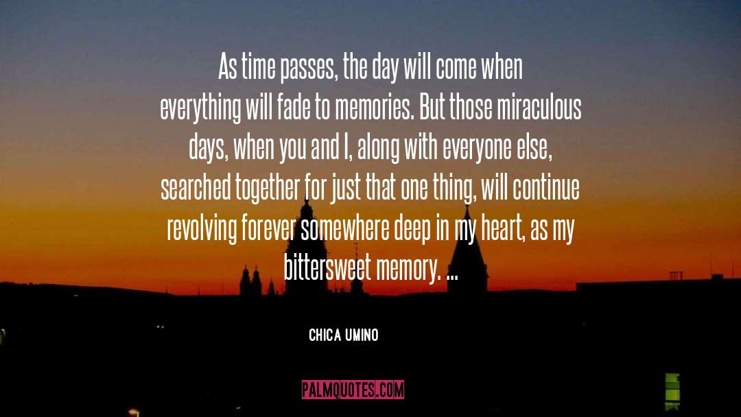 Chica Umino Quotes: As time passes, the day