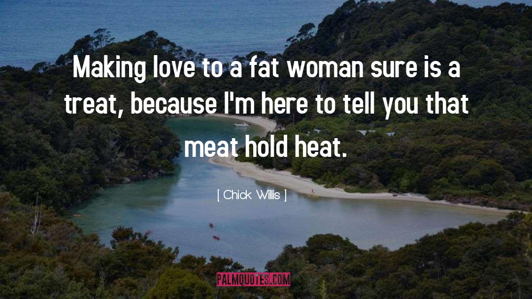 Chick Willis Quotes: Making love to a fat