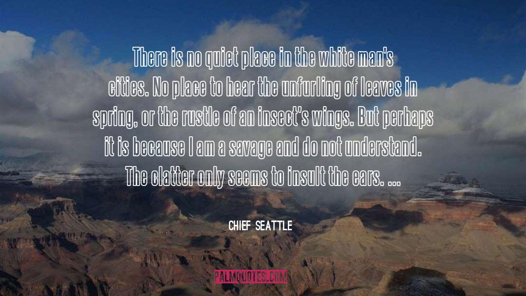 Chief Seattle Quotes: There is no quiet place