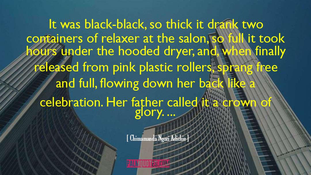 Chimamanda Ngozi Adichie Quotes: It was black-black, so thick