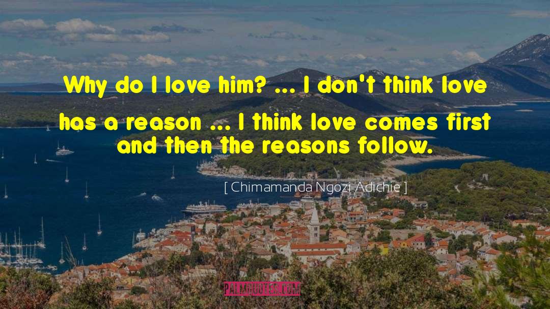 Chimamanda Ngozi Adichie Quotes: Why do I love him?