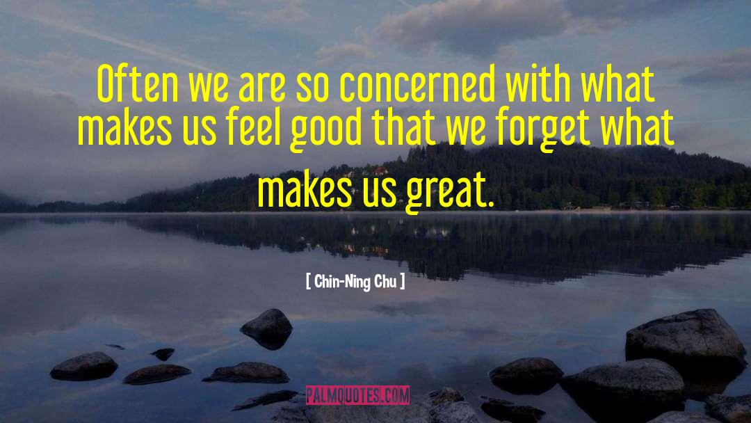 Chin-Ning Chu Quotes: Often we are so concerned